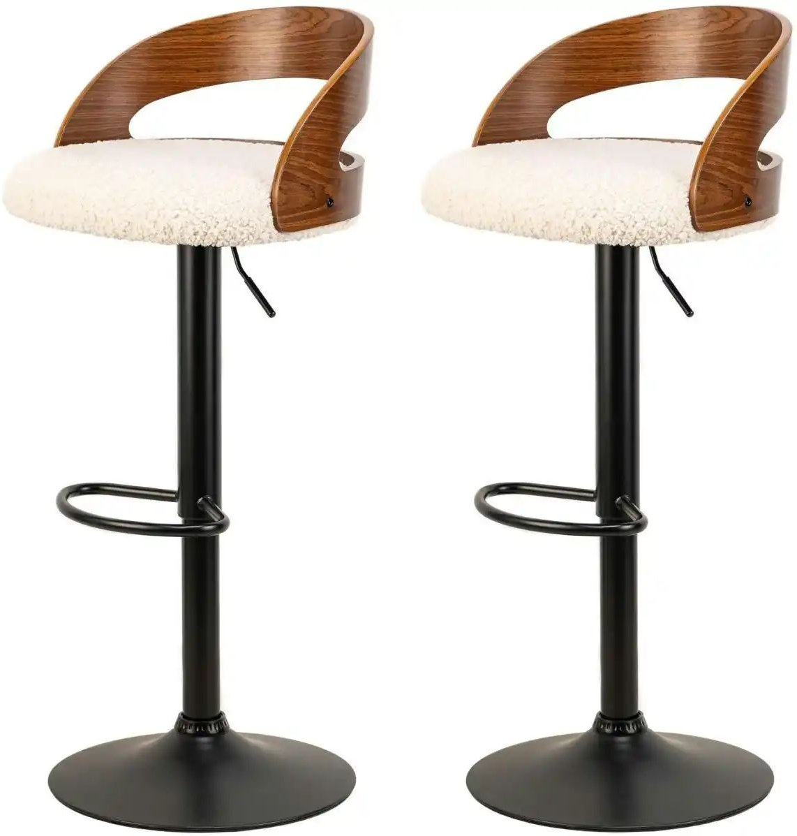 Thumbnail - Barhocker 2er-Set Tabvictoria ¦ weiß ¦ Maße (cm): B: 46 H: 101 Polstermöbel > Hocker > Barhocker - Höffner