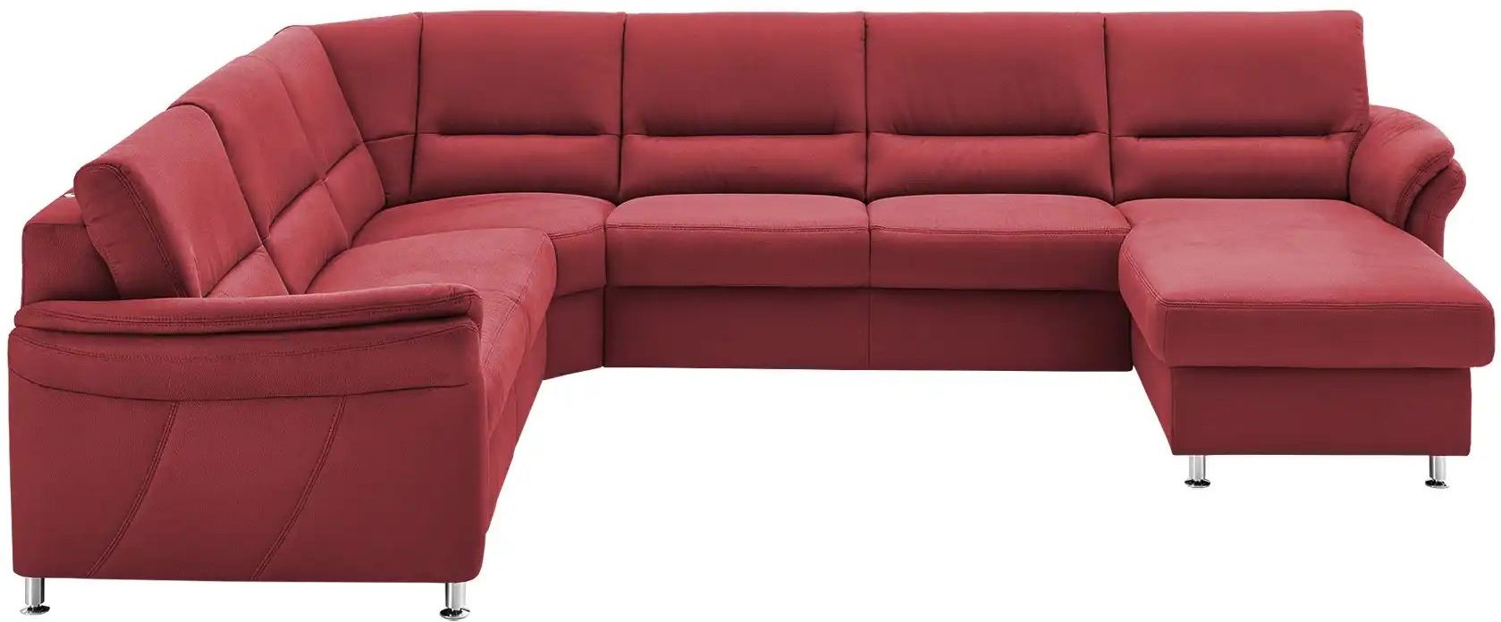 Thumbnail - meinSofa Wohnlandschaft mit Boxspringpolsterung Donald ¦ rot ¦ Maße (cm): B: 330 H: 89 T: 173.0 Polstermöbel > Sofas > ...
