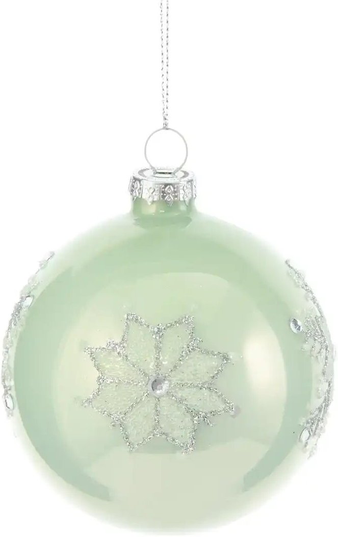 HOME STORY Weihnachtsbaumkugel ¦ grün ¦ Glas,Aluminium ¦ Maße (cm): H: 8 Ø: 8 Weihnachten - Höffner