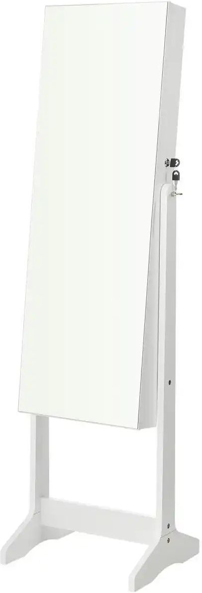 Standspiegel ¦ weiß ¦ Glas,Holzwerkstoff ¦ Maße (cm): B: 41,2 H: 152 Garderoben & Kleiderstangen > Garderoben Spiegel ...