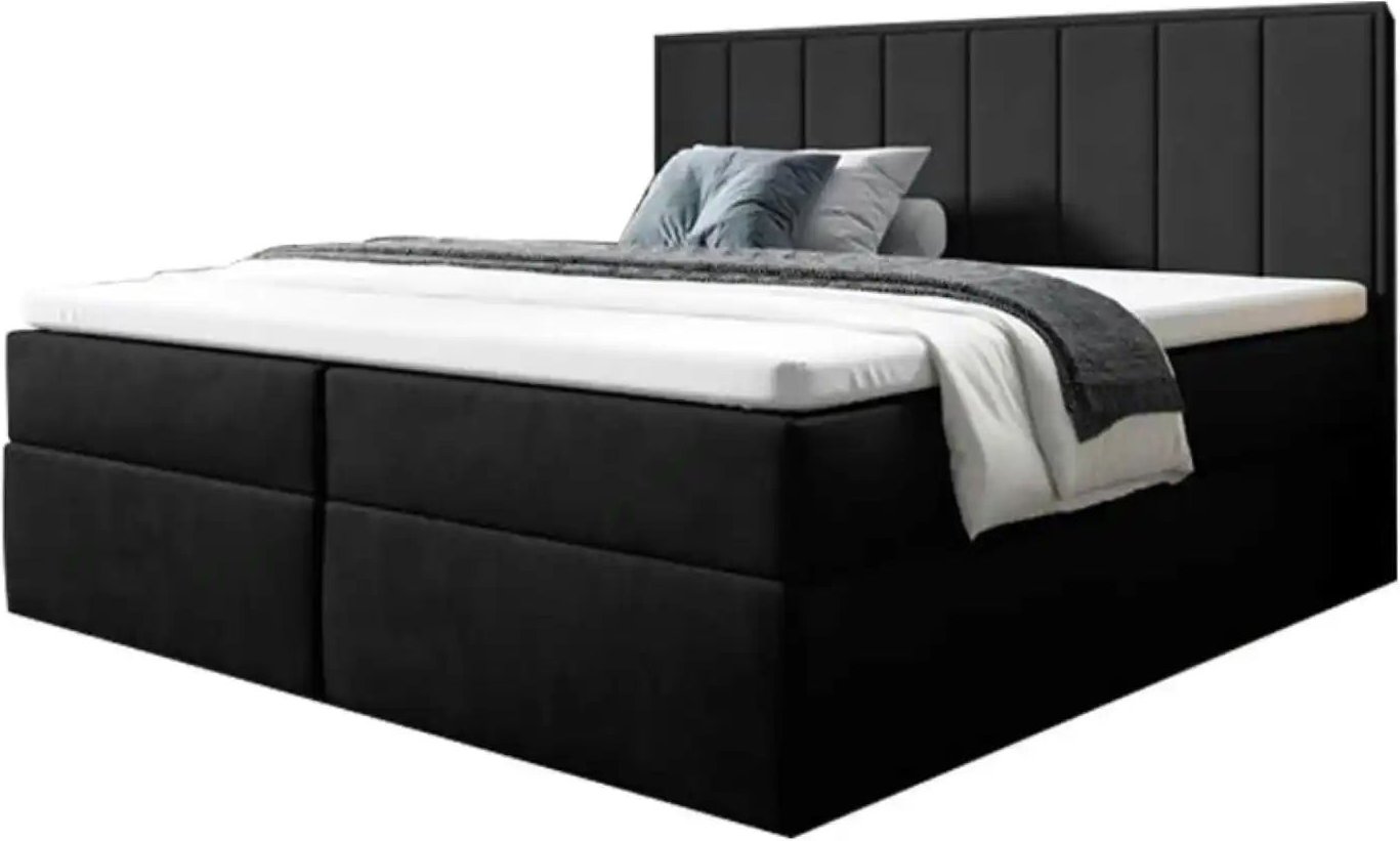 Boxbett mit Bettkasten Havana ¦ schwarz ¦ Maße (cm): B: 120 H: 110 Betten > Komfortbetten - Höffner