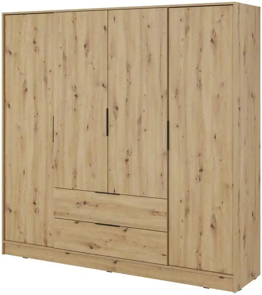 Drehtürenschrank 206 cm breit Lyke ¦ braun ¦ Maße (cm): B: 206 H: 200 Schränke > Kleiderschränke > Drehtürenschränke - H...