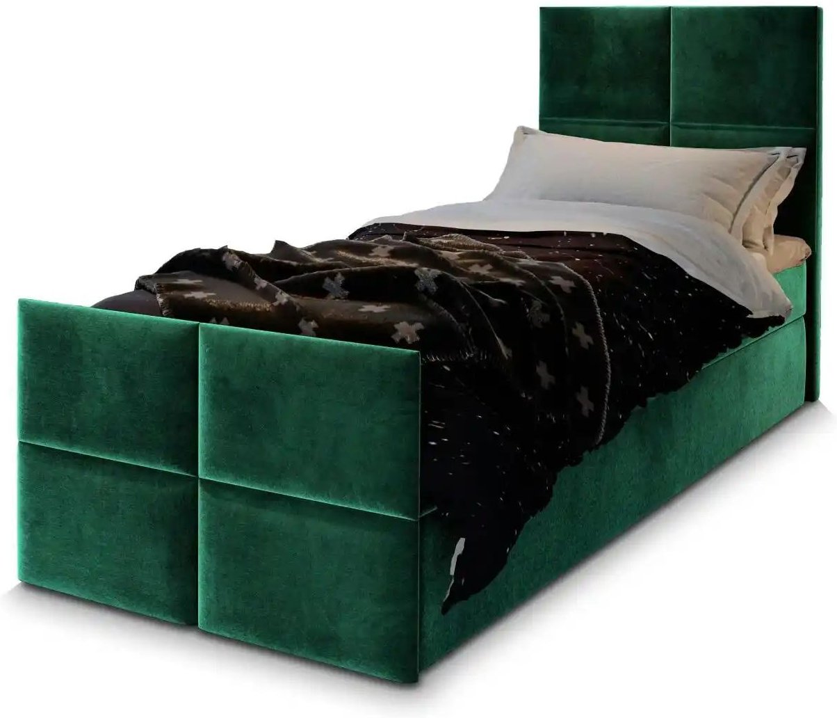 MASSENO Boxbett mit Bettkasten Ariel ¦ grün ¦ Maße (cm): B: 100 H: 98 Betten > Polsterbetten - Höffner