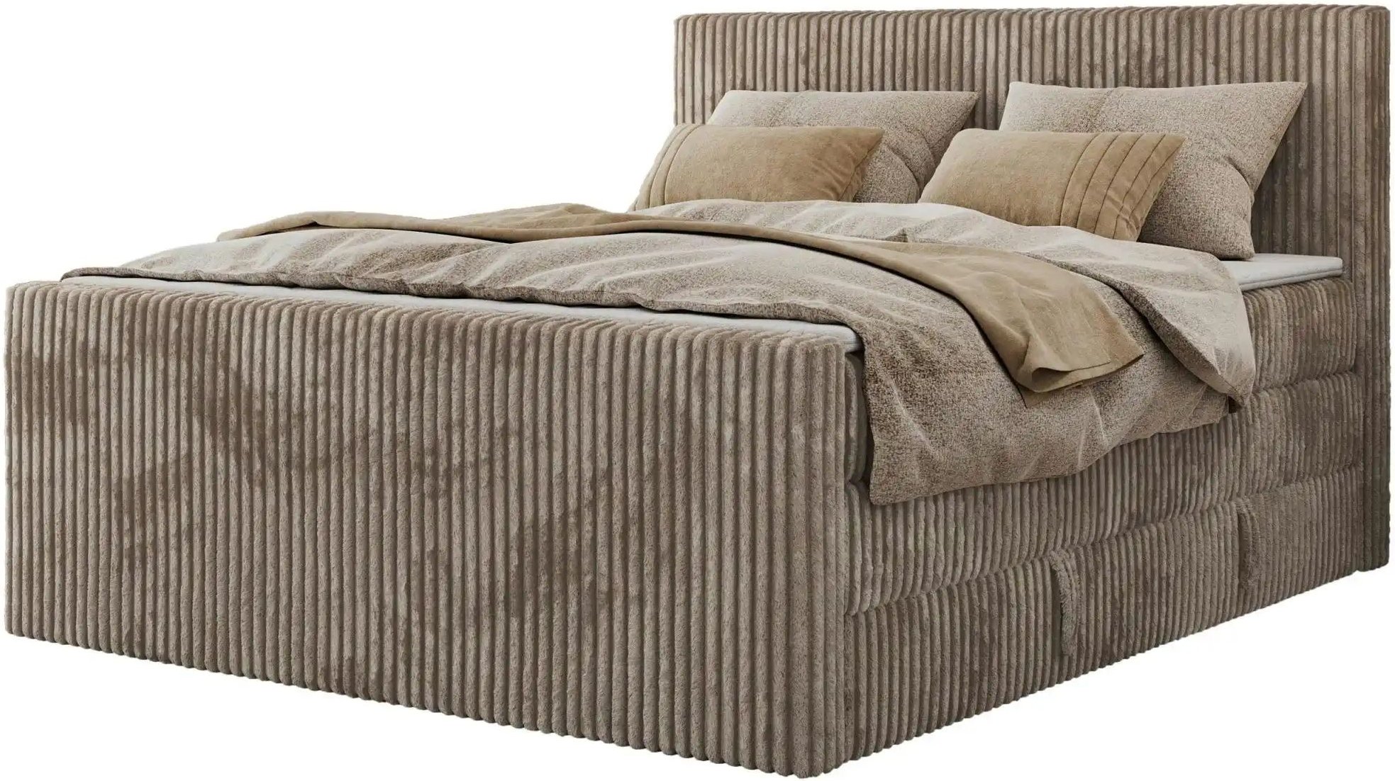 Boxspringbett mit Bettkasten Tiliano King Duo ¦ braun ¦ Maße (cm): B: 204 H: 119 Betten > Boxspringbetten - Höffner