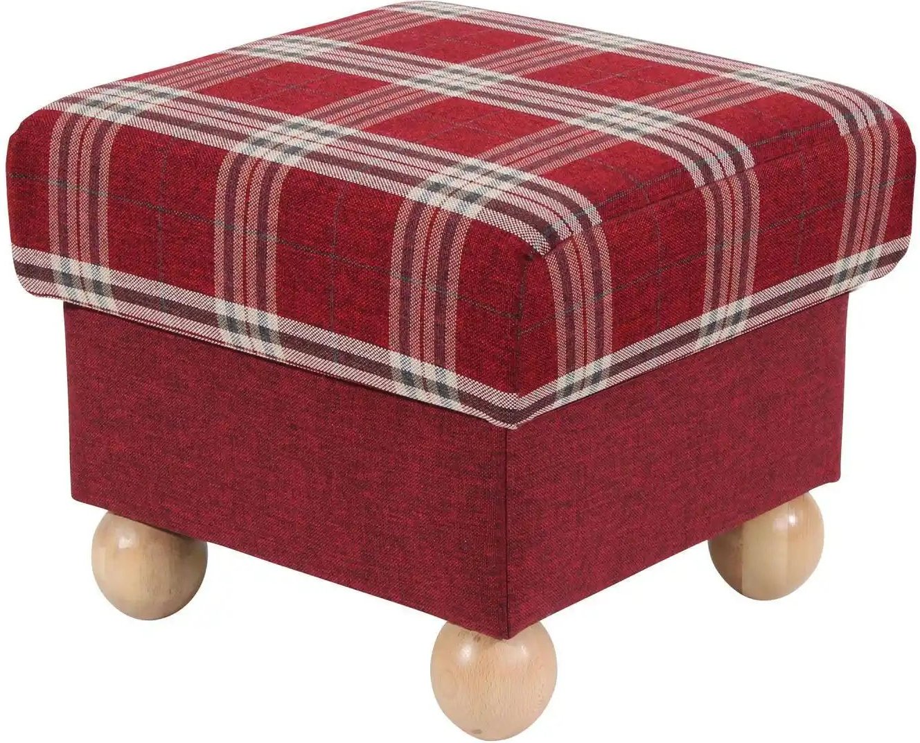 Max Winzer Hocker Monarch ¦ rot ¦ Maße (cm): B: 54 H: 48 Polstermöbel > Hocker - Höffner