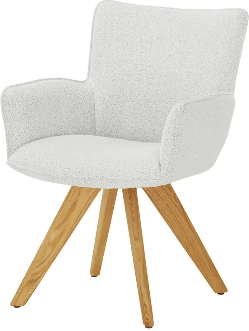 Wohnwert Armlehnstuhl Stella ¦ creme ¦ Maße (cm): B: 61 H: 87 T: 62.0 Stühle > Esszimmerstühle > Esszimmerstühle mit Ar...