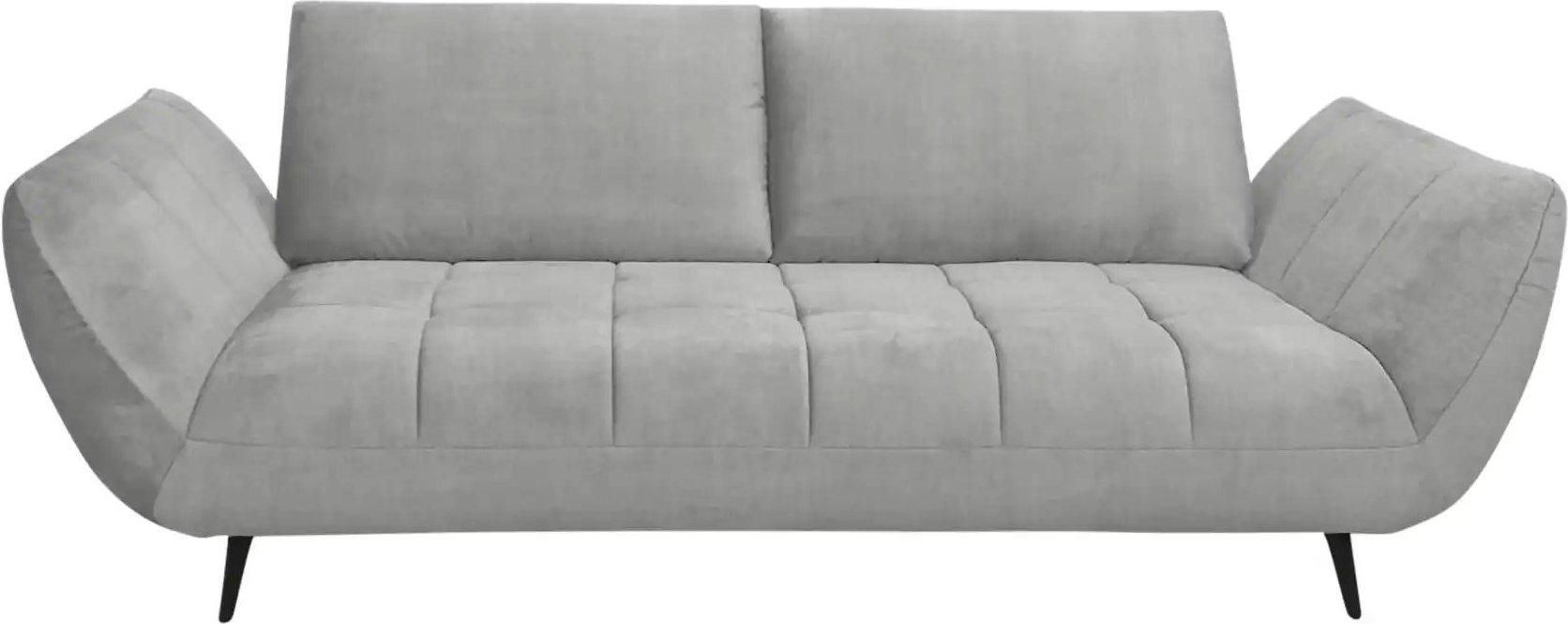 bobb Einzelsofa mit Sitztiefenverstellung Carly ¦ grau ¦ Maße (cm): B: 240 H: 90 T: 123.0 Polstermöbel > Sofas > 2-Sitze...