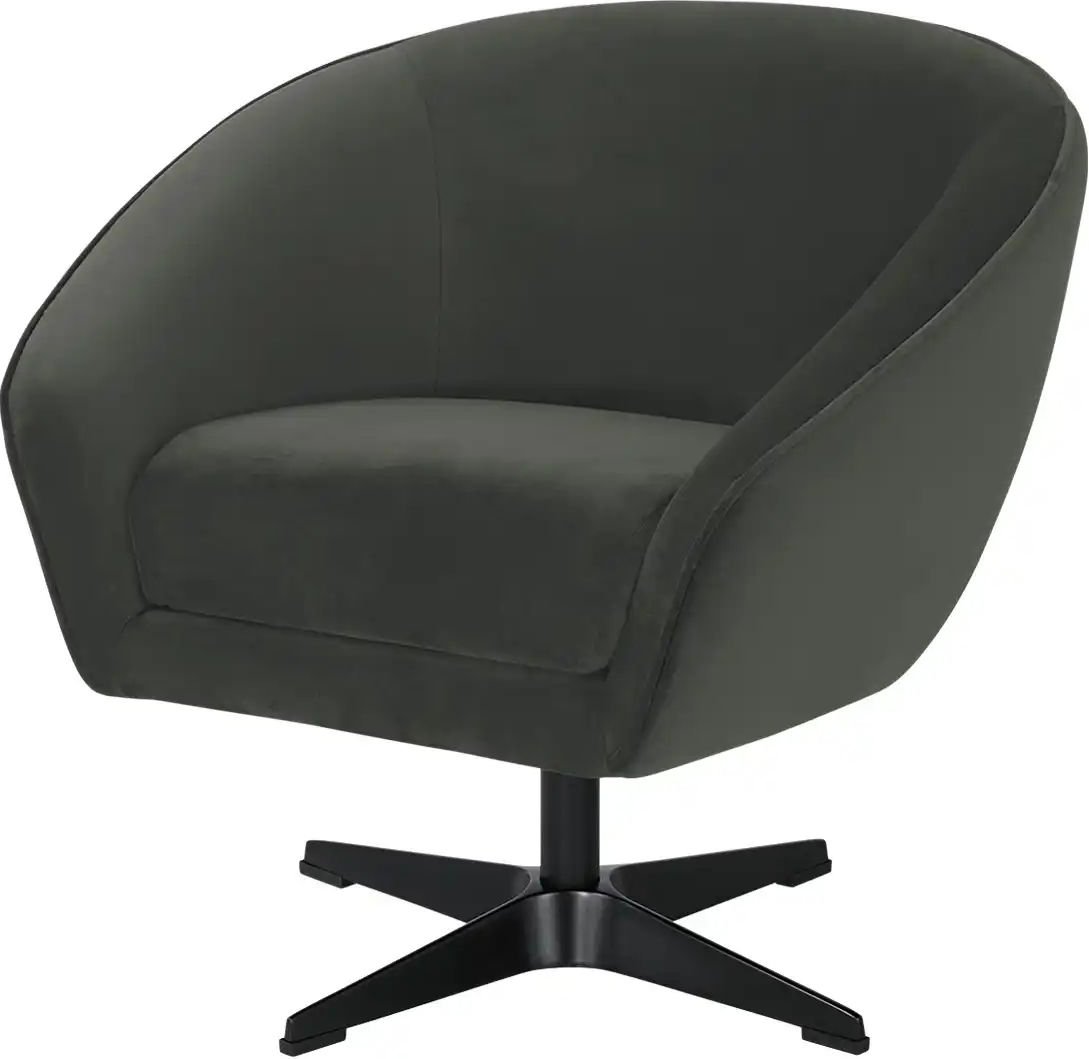 switch Drehsessel Roma Mikrofaser ¦ grau ¦ Maße (cm): B: 80 H: 75 T: 80.0 Polstermöbel > Sessel > Drehsessel - Höffner