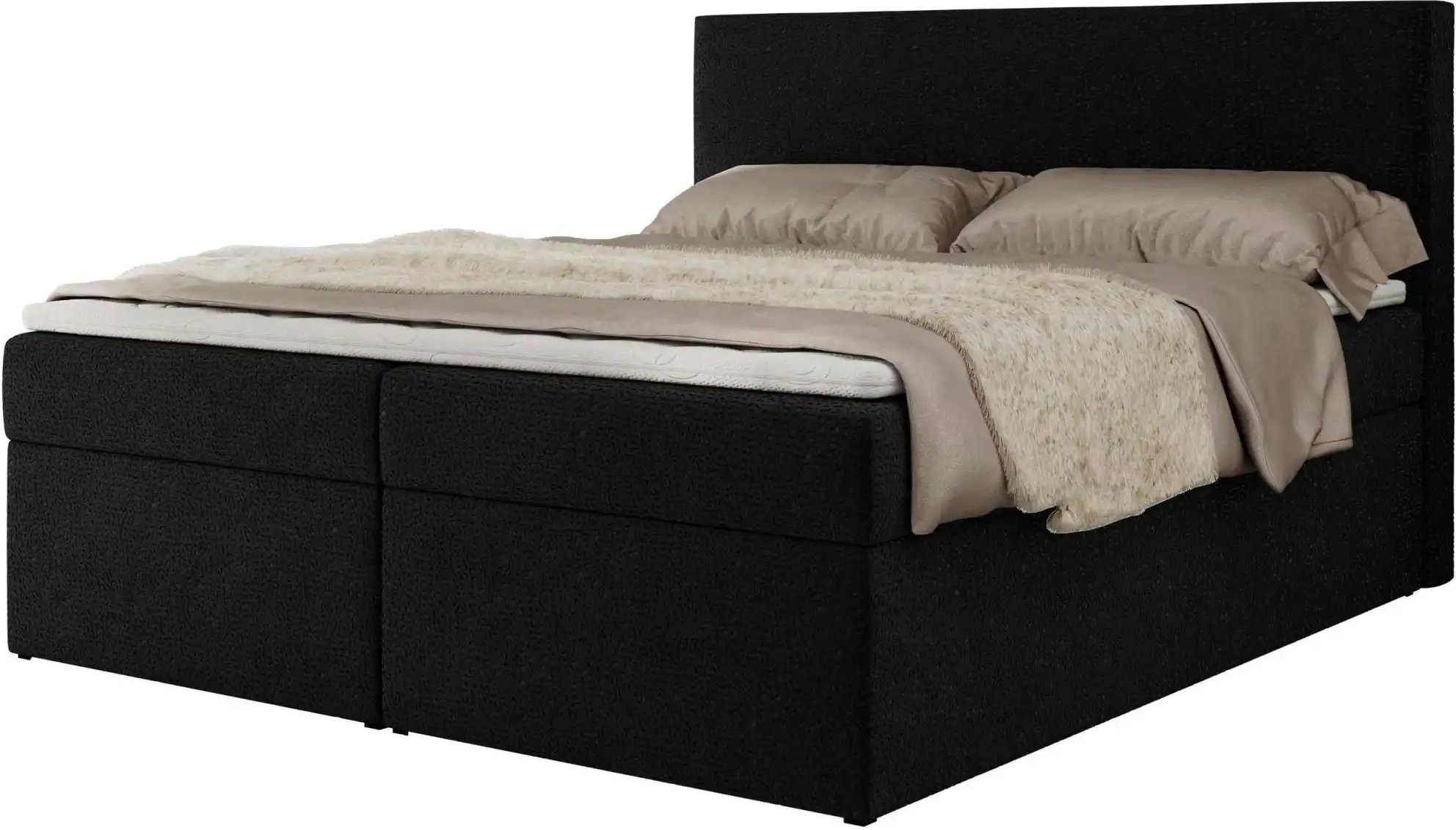 Boxbett mit Bettkasten Jaguar ¦ schwarz ¦ Maße (cm): B: 184 H: 119 Betten > Komfortbetten - Höffner