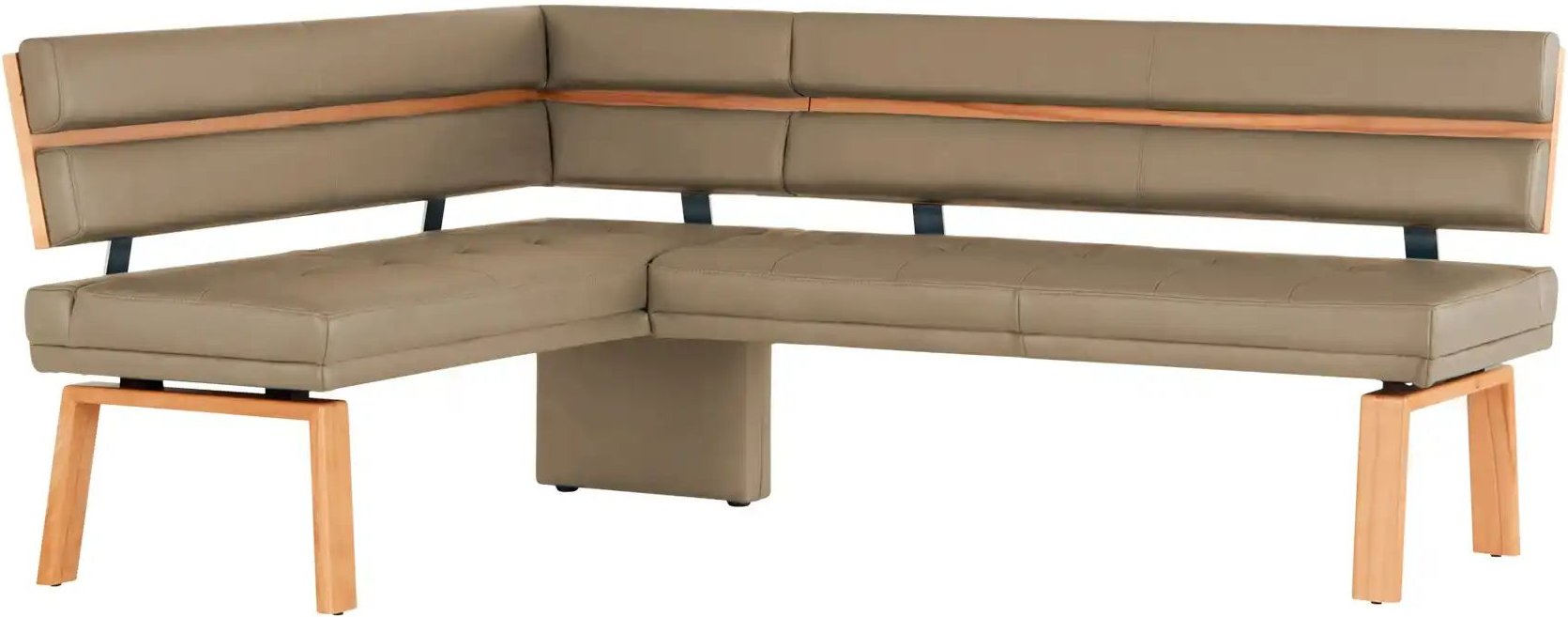 Eckbank Leder Canto III ¦ braun ¦ Maße (cm): B: 203 H: 88 T: 157.0 Bänke > Eckbänke - Höffner