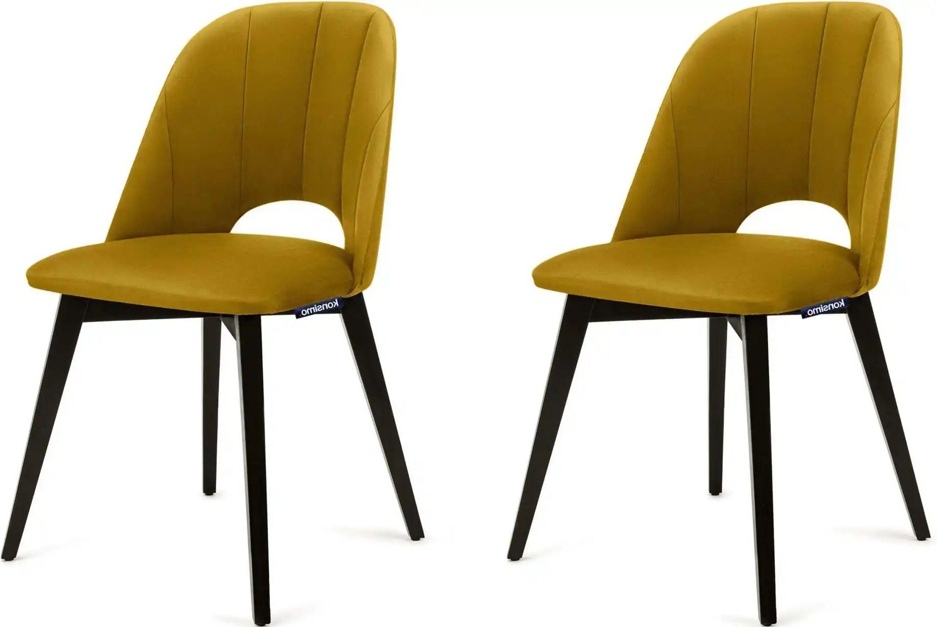 KONSIMO Polsterstuhl 2er-Set ¦ gelb ¦ Maße (cm): B: 48 H: 86 Stühle > Polsterstühle - Höffner