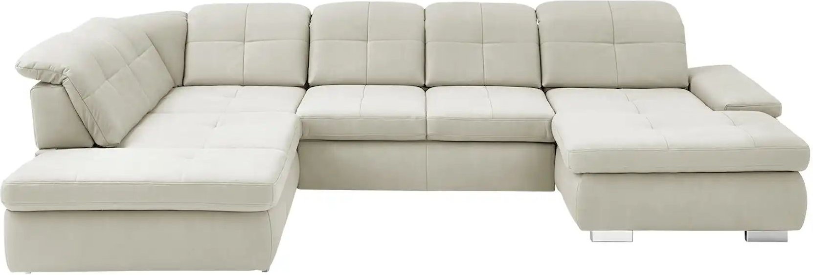 Lounge Collection Wohnlandschaft aus Mikrofaser Affair ¦ weiß ¦ Maße (cm): B: 371 H: 100 T: 260.0 Polstermöbel > Sofas >...