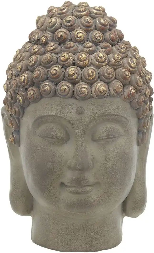 HOME STORY Deko Buddhakopf ¦ braun ¦ Magnesia ¦ Maße (cm): B: 20 H: 31 T: 21.0 Accessoires > Dekoartikel - Höffner