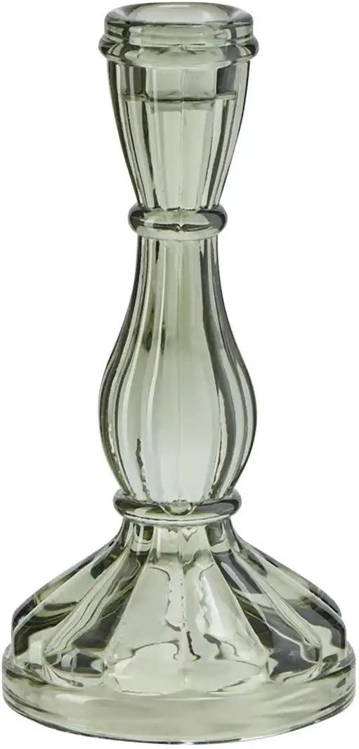 HOME STORY Kerzenhalter ¦ grün ¦ Glas ¦ Maße (cm): H: 16,5 Ø: 8.3 Accessoires > Kerzen & Kerzenständer > Kerzenstände...