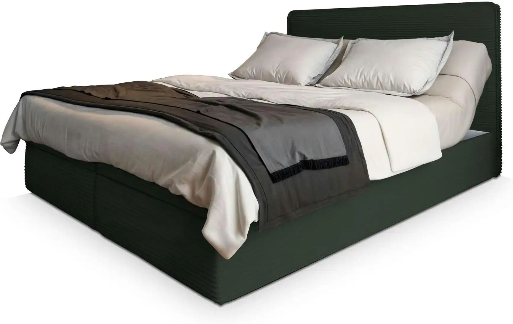 MASSENO Boxbett mit Bettkasten Astor ¦ grün ¦ Maße (cm): B: 160 H: 98 Betten > Polsterbetten - Höffner