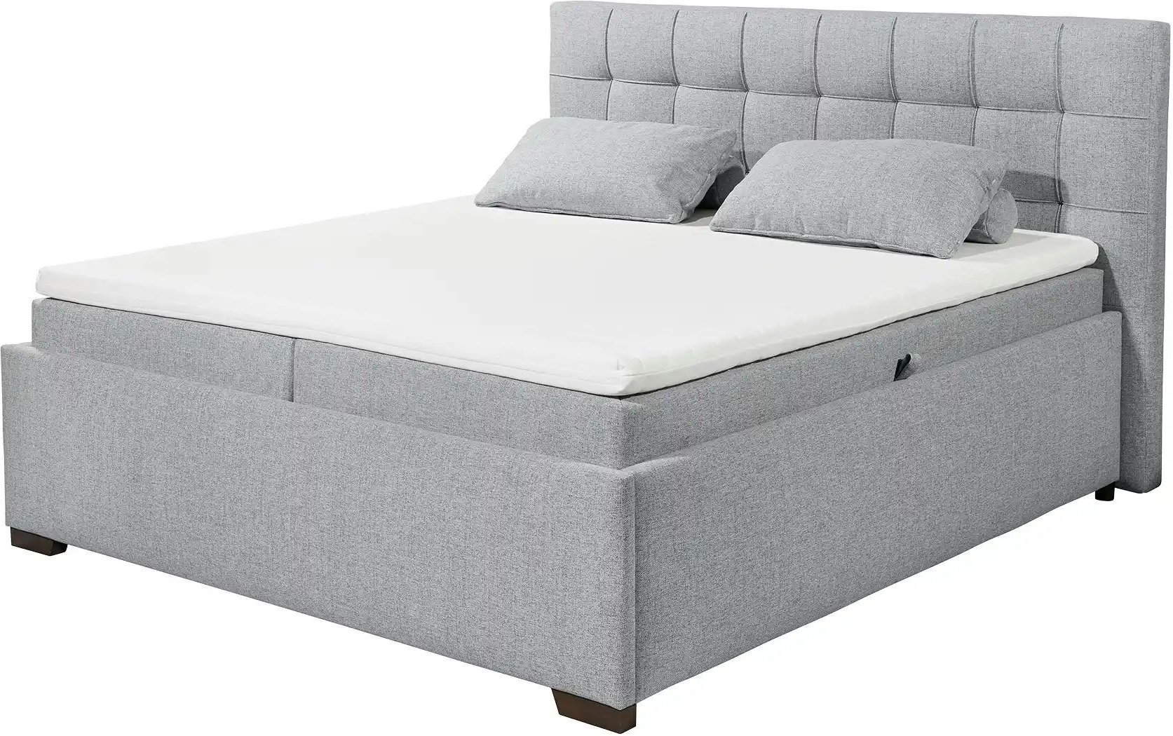 Boxbett mit Bettkasten Artos ¦ grau ¦ Maße (cm): B: 203 H: 123 Betten > Polsterbetten - Höffner