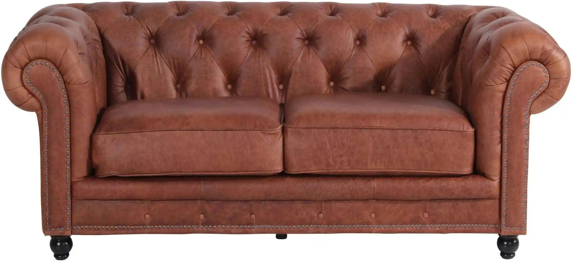 Max Winzer Chesterfieldsofa  Einzelsofa ¦ braun ¦ Maße (cm): B: 196 H: 77 Polstermöbel > Sofas > 2-Sitzer - Höffner