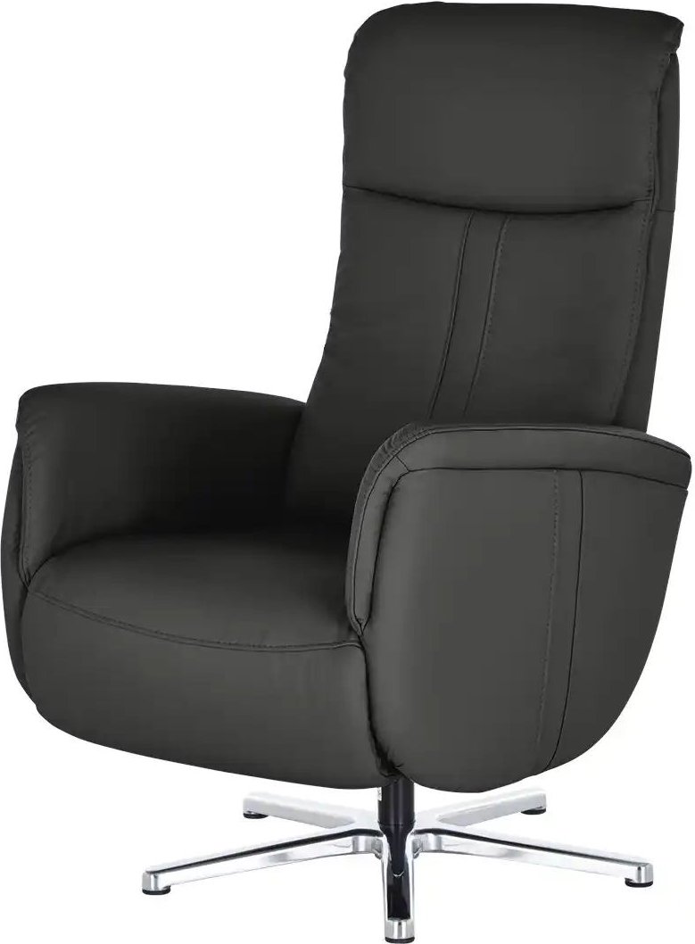 meinSofa Relaxsessel aus Leder Franzi-L ¦ schwarz ¦ Maße (cm): B: 71 H: 112 T: 83.0 Polstermöbel > Sessel > Fernsehsesse...