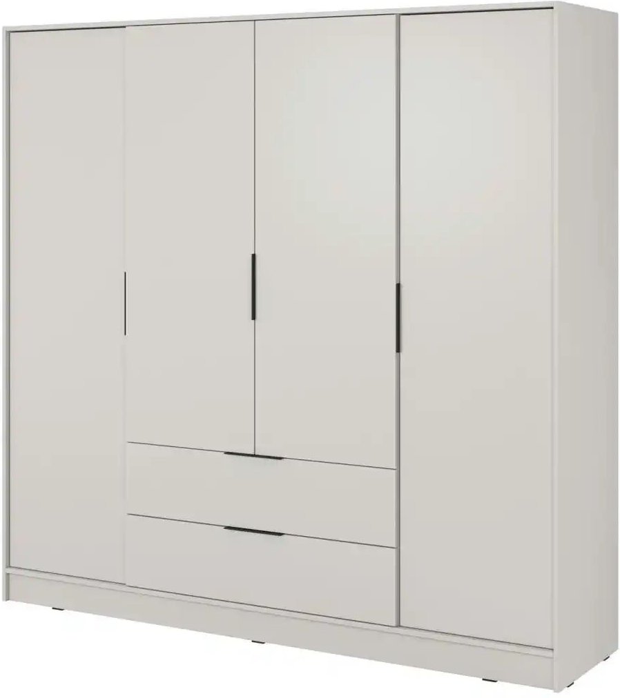 Drehtürenschrank 206 cm breit Lyke ¦ beige ¦ Maße (cm): B: 206 H: 200 Schränke > Kleiderschränke > Drehtürenschränke - H...