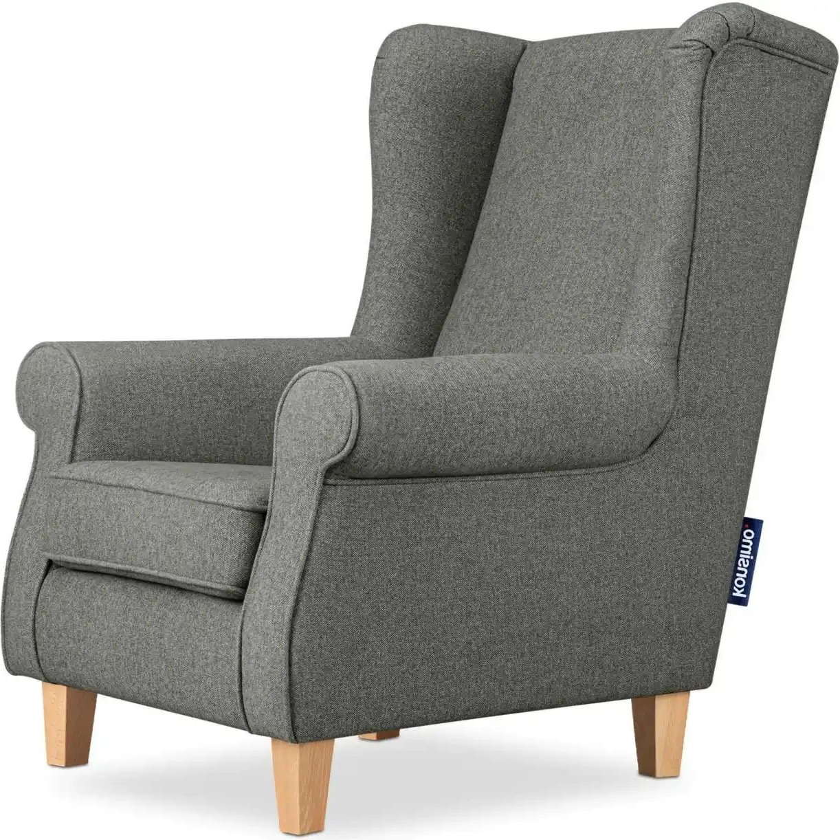 KONSIMO Ohrensessel Miles ¦ grau ¦ Maße (cm): B: 82 H: 105 Polstermöbel > Sessel > Ohrensessel - Höffner