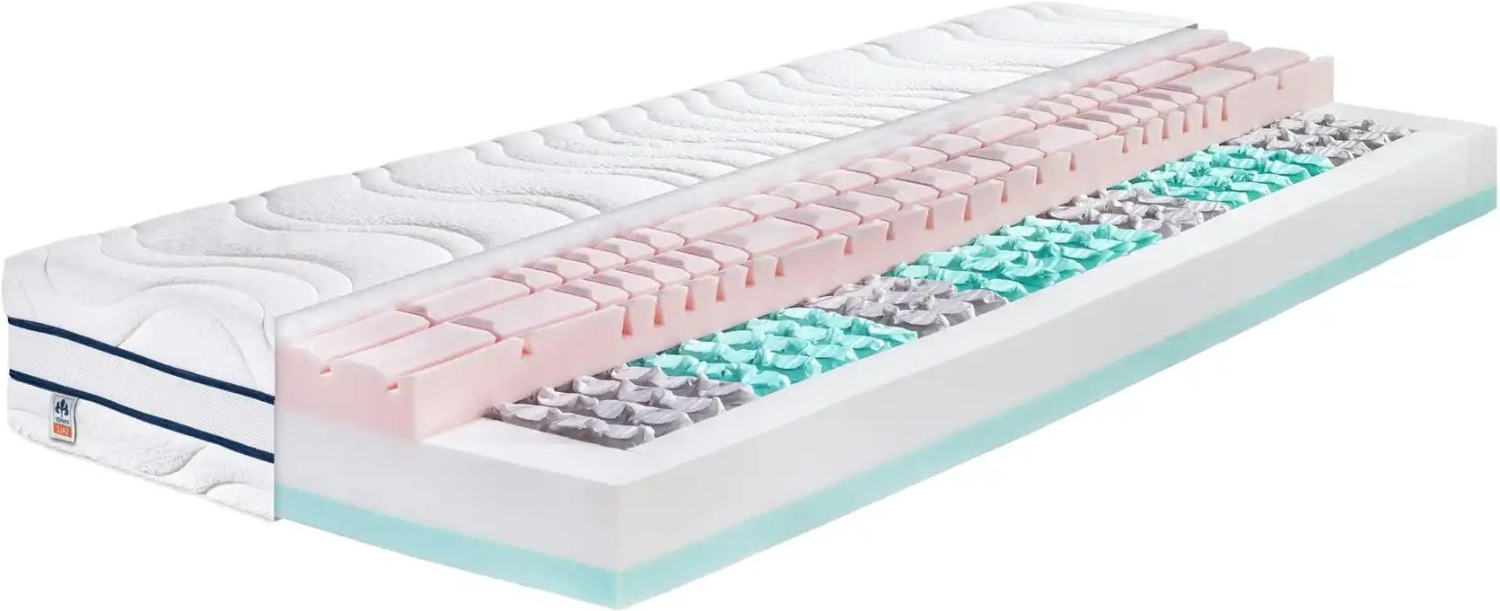 IRISETTE Tonnentaschenfederkernmatratze Grömitz ¦ weiß ¦ Maße (cm): B: 100 H: 24 Matratzen & Zubehör > Matratzen-Arten ...