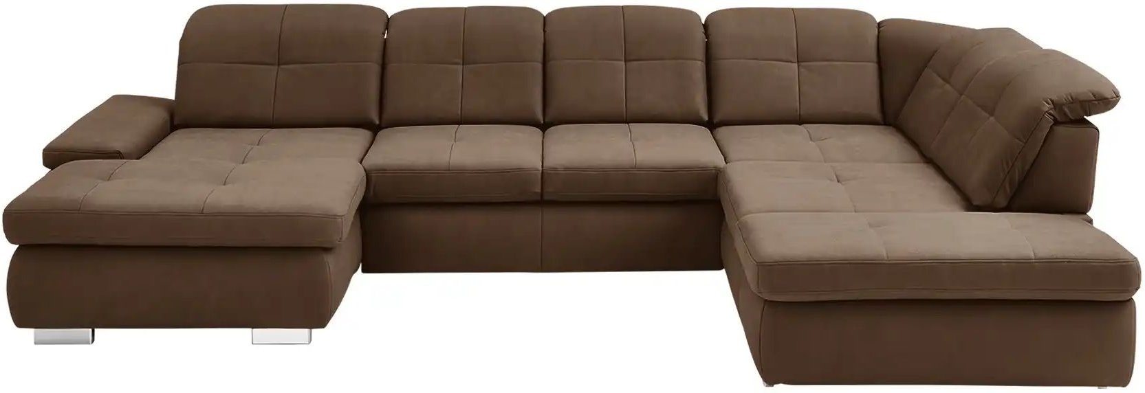 Lounge Collection Wohnlandschaft aus Mikrofaser Affair ¦ braun ¦ Maße (cm): B: 371 H: 100 T: 260.0 Polstermöbel > Sofas ...