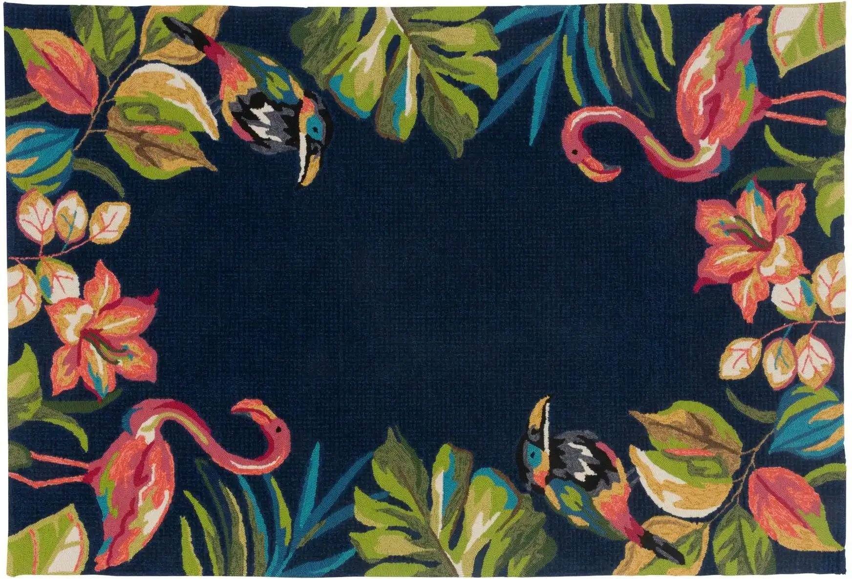 Thumbnail - Gino Falcone In-und Outdoor-Teppich Rosetta ¦ grau ¦ Synthetische Fasern ¦ Maße (cm): B: 100 H: 2 Teppiche > Outdoor Te...