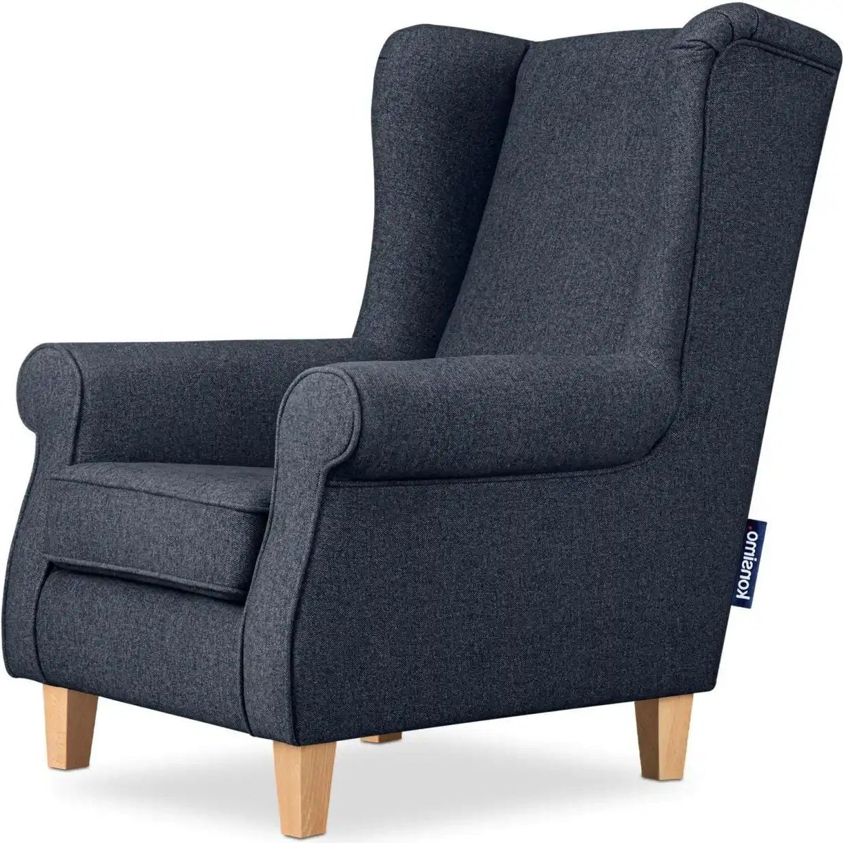 KONSIMO Ohrensessel Miles ¦ blau ¦ Maße (cm): B: 82 H: 105 Polstermöbel > Sessel > Ohrensessel - Höffner