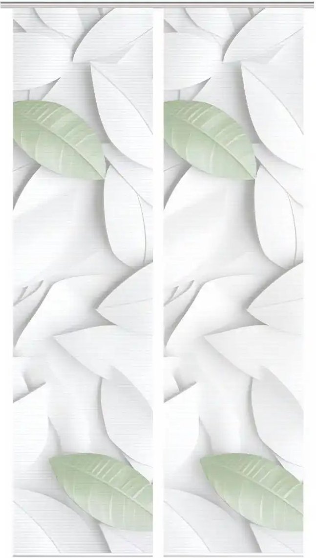 HOME in green Schiebevorhang ¦ grün ¦ Synthetik ¦ Maße (cm): B: 60 H: 245 Gardinen & Rollos > Gardinen & Vorhänge > Sc...