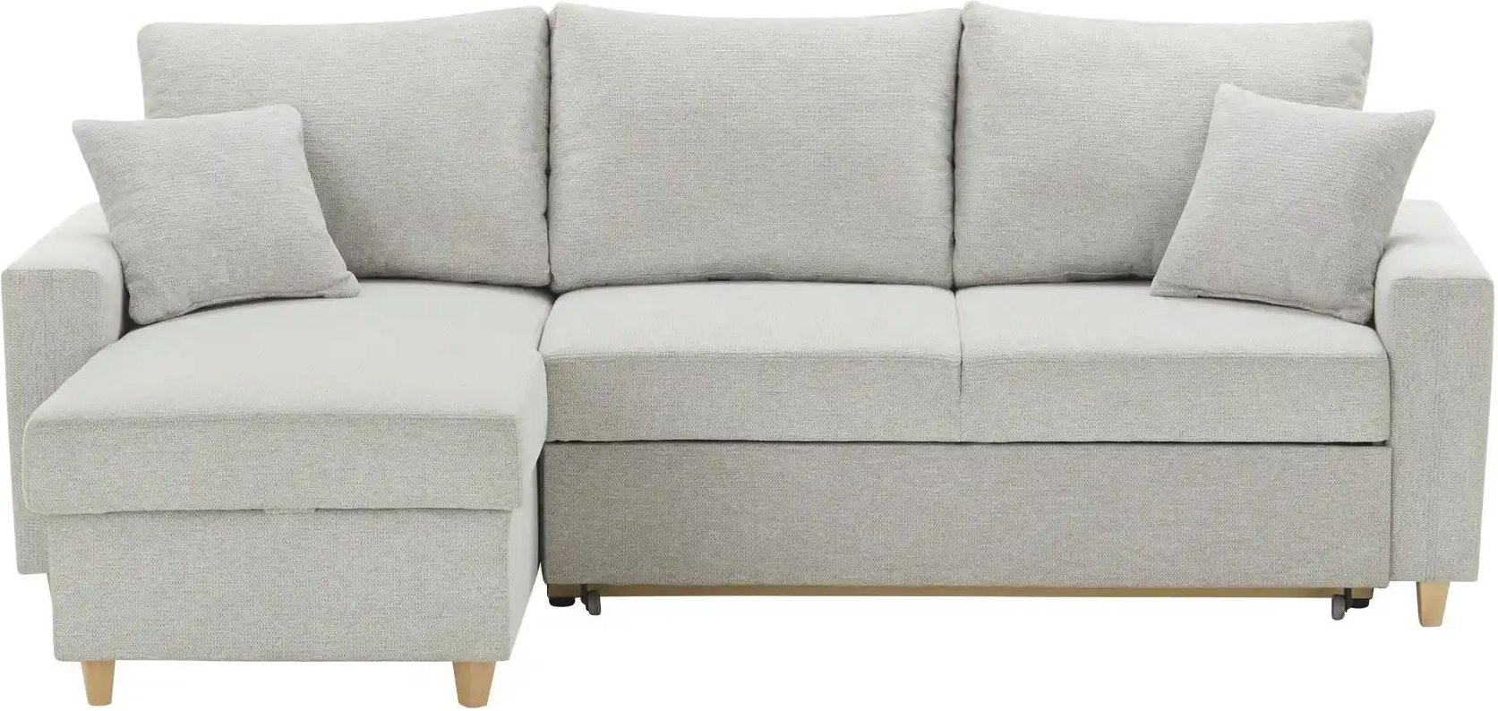 Ecksofa Ryndi ¦ grau ¦ Maße (cm): B: 235 H: 91 T: 153.0 Polstermöbel > Sofas > 3-Sitzer - Höffner