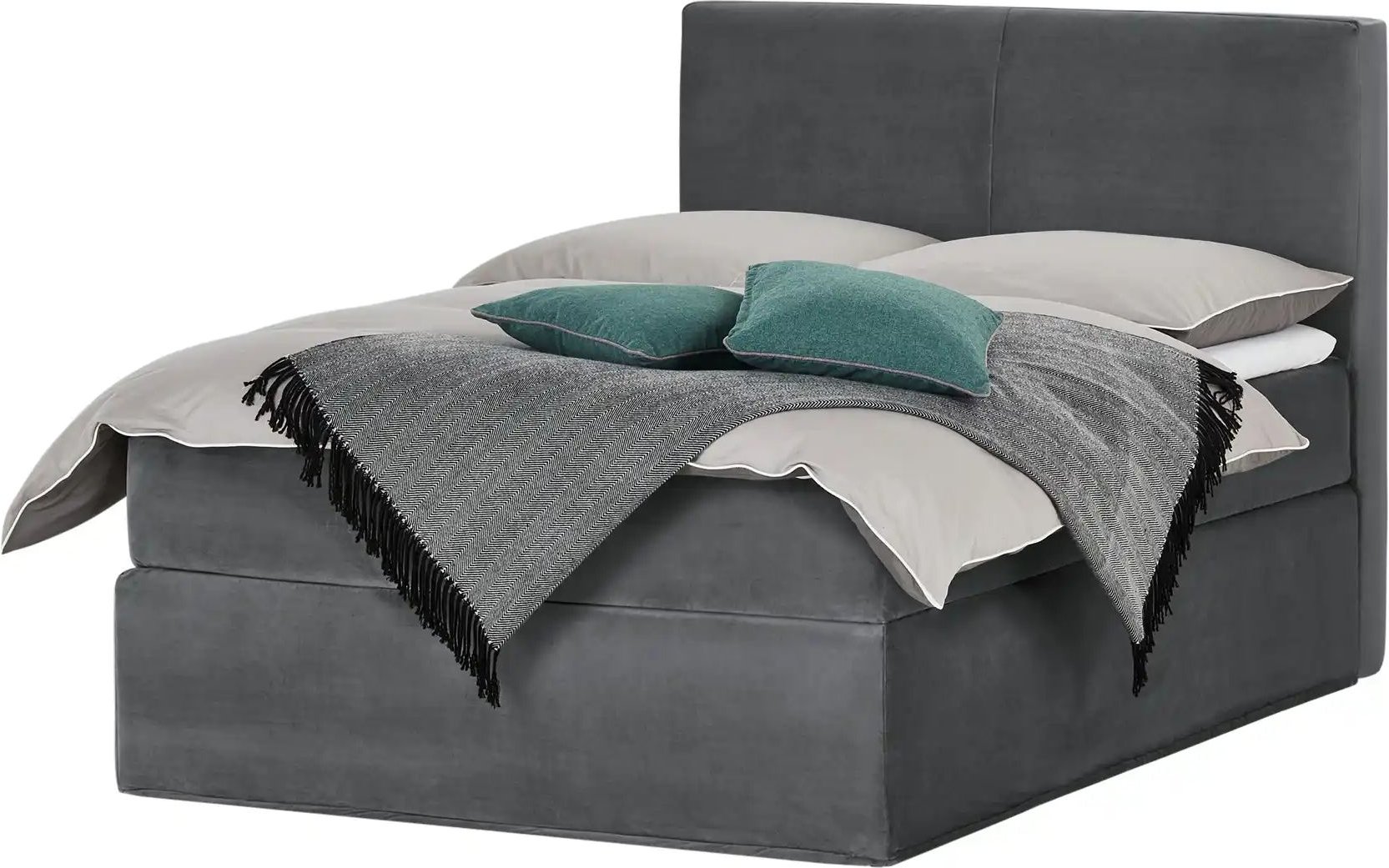 Boxi Boxspringbett 140 x 200 cm Boxi Classic ¦ grün ¦ Maße (cm): B: 140 H: 125 Betten > Boxspringbetten - Höffner