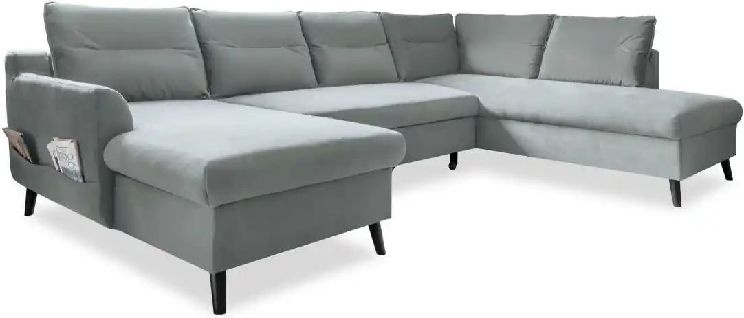 Miuform Wohnlandschaft mit Schlaffunktion Stylish Stan ¦ blau ¦ Maße (cm): B: 300 H: 90 Polstermöbel > Sofas > Wohnlands...