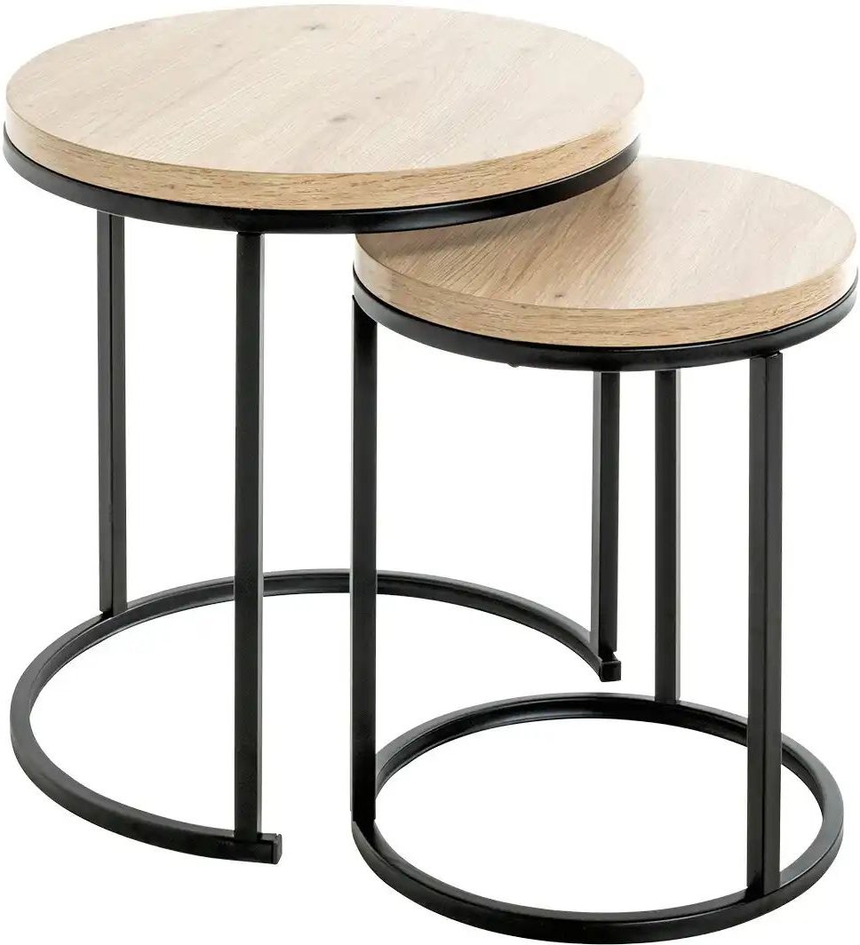 Thumbnail - Beistelltisch 2er Set Haiger ¦ holzfarben ¦ Maße (cm): H: 49 Ø: 45 Tische > Beistelltische > Beistelltische ohne Rolle...