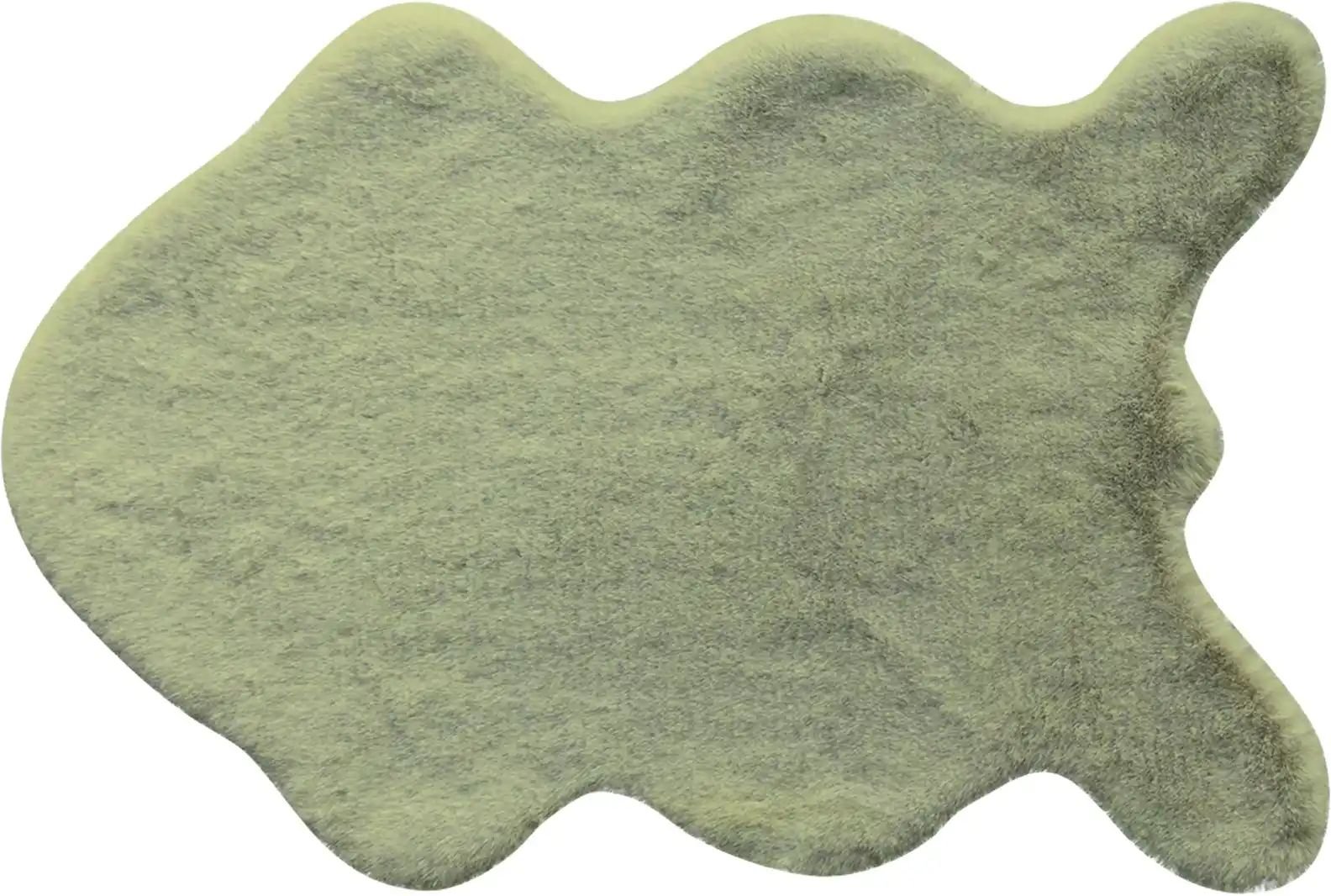 como Kunstfell Tierfellform Bunny Soft 60 x 90 ¦ grün ¦ Synthetische Fasern ¦ Maße (cm): B: 60 Teppiche > Felle > Kunstf...