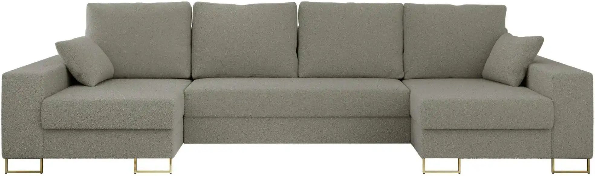 Wohnlandschaft mit Schlaffunktion Dorain ¦ grau ¦ Maße (cm): B: 312 H: 95 Polstermöbel > Sofas > Wohnlandschaften - Höff...