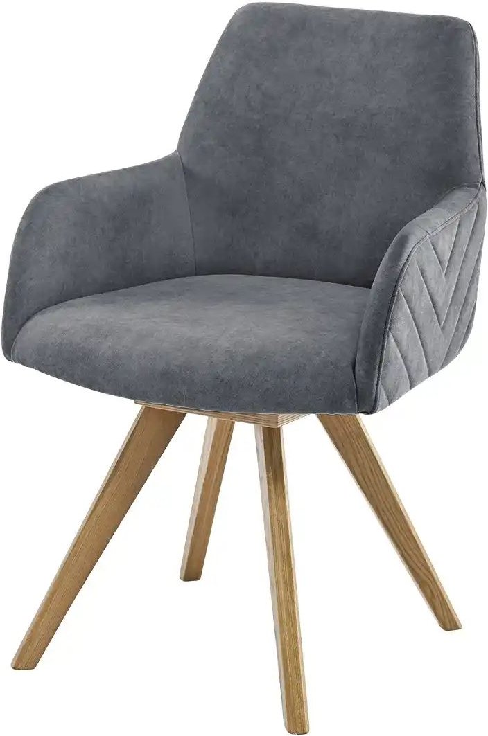 Woodford Esszimmerstuhl Delhi ¦ grau ¦ Maße (cm): B: 61 H: 88 T: 66.5 Stühle > Küchenstühle > Küchenstühle mit Armlehne...