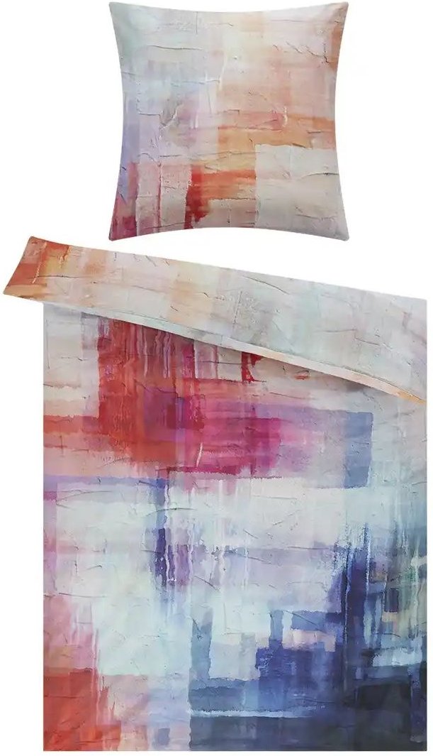 indigo Mako-Satin Bettwäsche  Impressionist ¦ mehrfarbig ¦ Maße (cm): B: 135 Bettwaren > Bettwäsche > Bettwäsche ganzjäh...