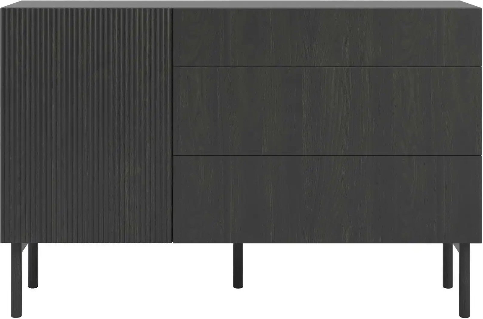 Selsey Sideboard Noelie ¦ schwarz ¦ Maße (cm): B: 140 H: 90,6 T: 38.0 Kommoden & Sideboards > Sideboards - Höffner