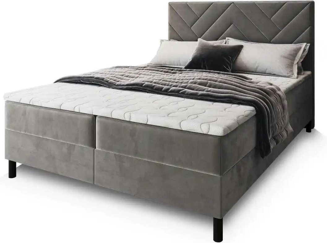 MASSENO Boxbett mit Bettkasten Rokis ¦ grau ¦ Maße (cm): B: 180 H: 98 Betten > Polsterbetten - Höffner