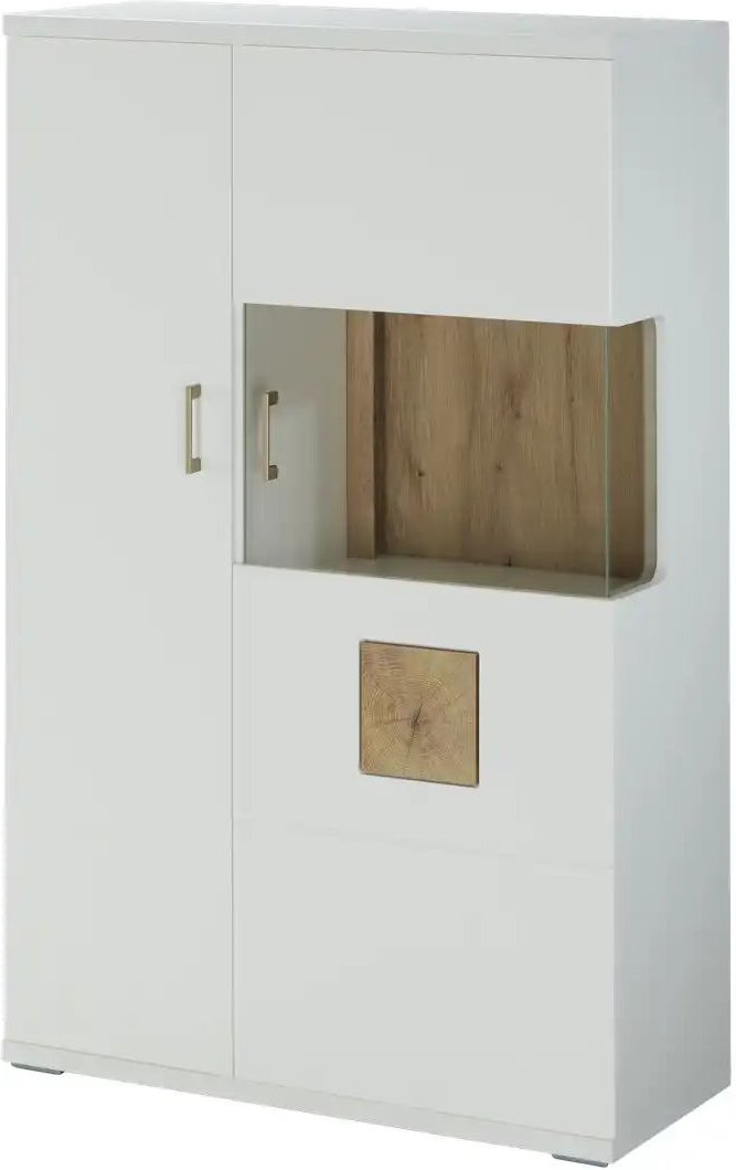 uno Highboard Topeka ¦ weiß ¦ Maße (cm): B: 90 H: 142 T: 37.0 Kommoden & Sideboards > Highboards - Höffner