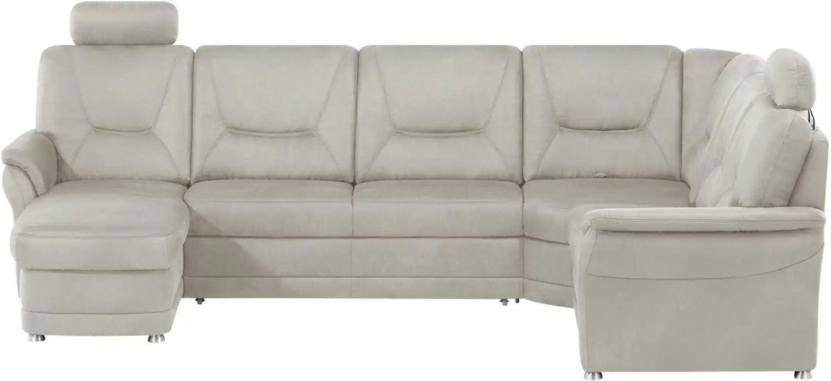 meinSofa Wohnlandschaft aus Mikrofaser Edda ¦ grau ¦ Maße (cm): B: 309 H: 96 T: 227.0 Polstermöbel > Sofas > Schlafsofas...