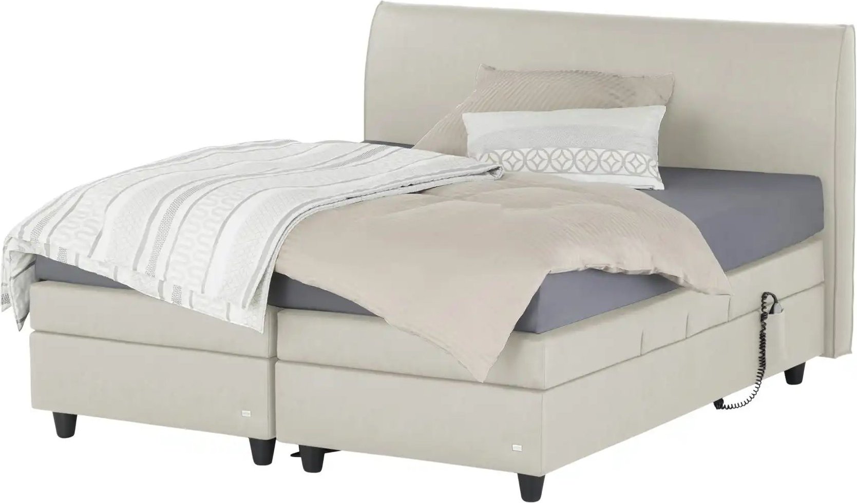 RUF Motor-Boxspringbett Mercata ¦ creme ¦ Maße (cm): B: 166 H: 113 Betten > Boxspringbetten - Höffner