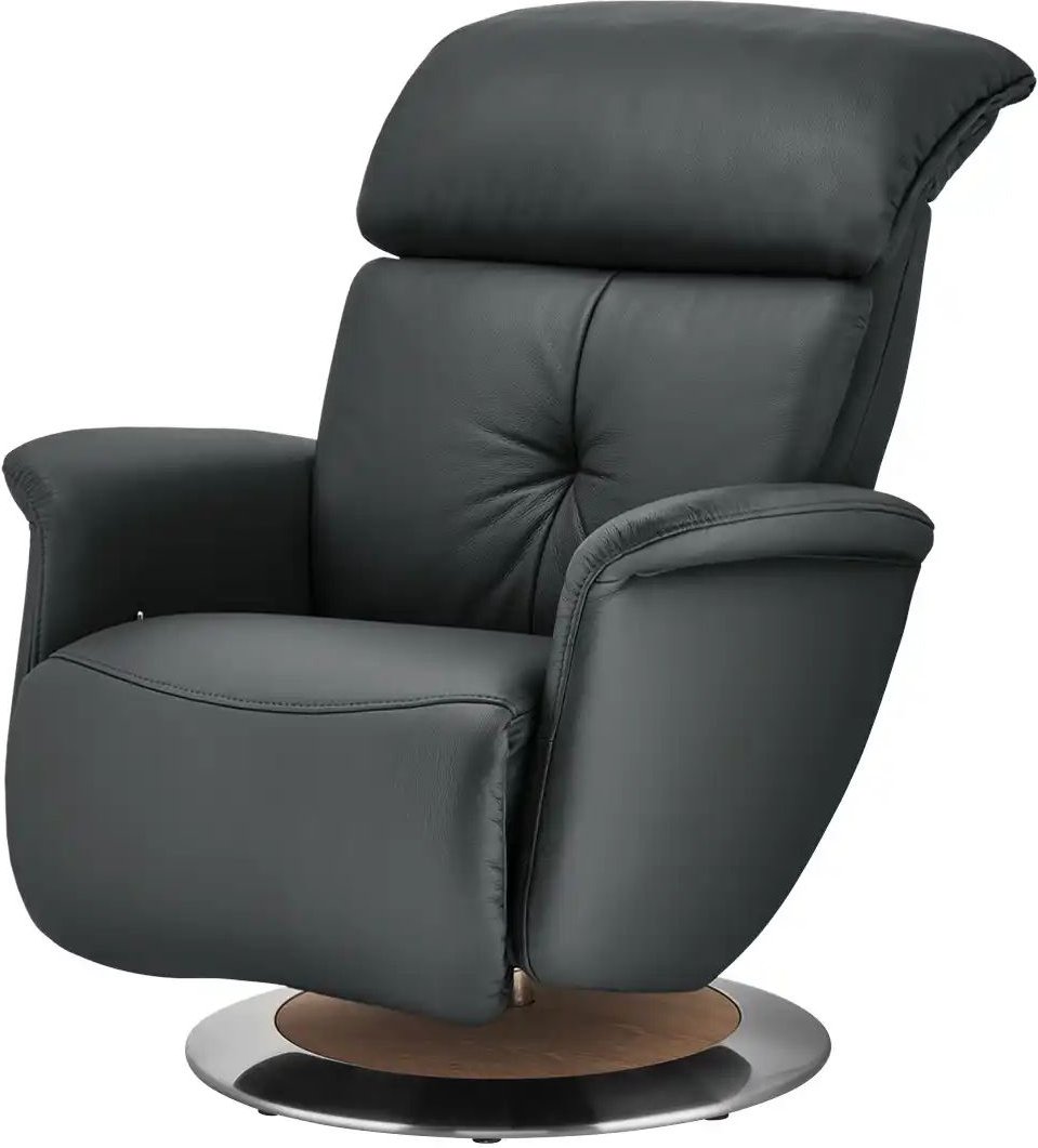 Thumbnail - himolla Funktionssessel Leder 7708 ¦ schwarz ¦ Maße (cm): B: 79 H: 99 T: 101.0 Polstermöbel > Sessel > Fernsehsessel - H...