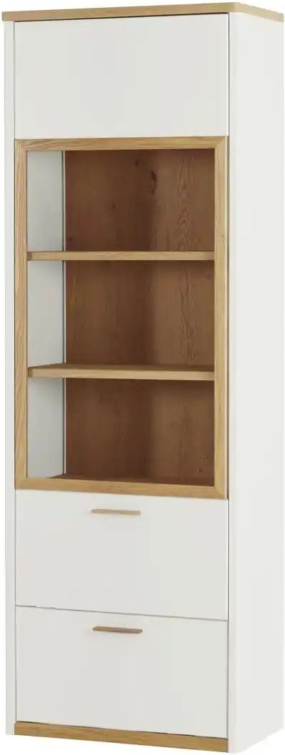 Wohnwert Vitrine Libro Plus ¦ weiß ¦ Maße (cm): B: 76 H: 219 T: 41.0 Schränke > Vitrinen - Höffner