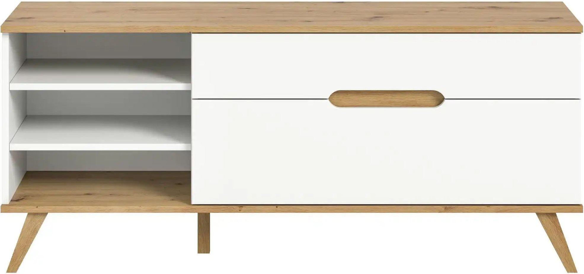 Lowboard Torso ¦ weiß ¦ Maße (cm): B: 140 H: 60 T: 40.0 Kommoden & Sideboards > Lowboards - Höffner