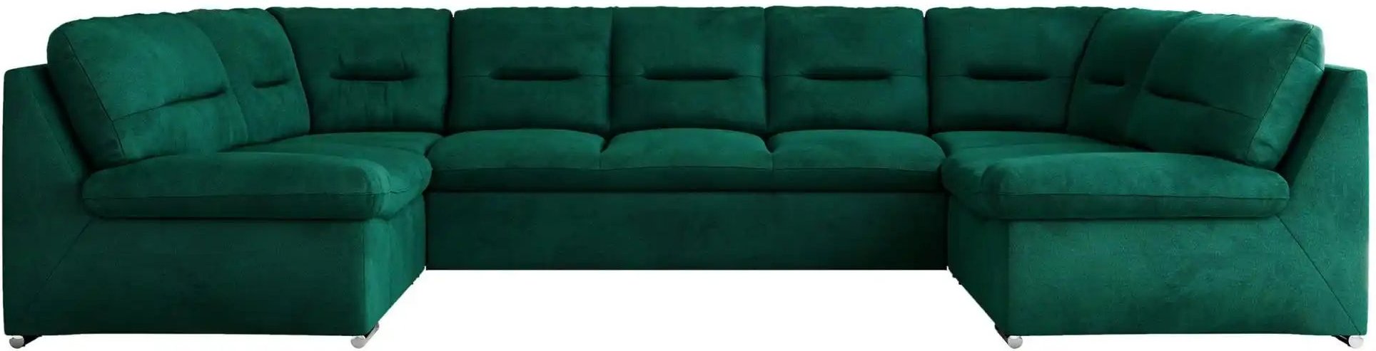 Wohnlandschaft mit Schlaffunktion Comodo ¦ grün ¦ Maße (cm): B: 340 H: 93 Polstermöbel > Sofas > Schlafsofas - Höffner