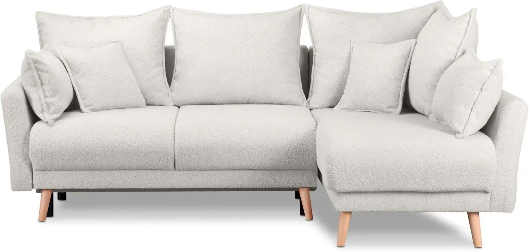 Thumbnail - KONSIMO Ecksofa Belmos ¦ weiß ¦ Maße (cm): B: 234 H: 100 Polstermöbel > Sofas > Ecksofas - Höffner