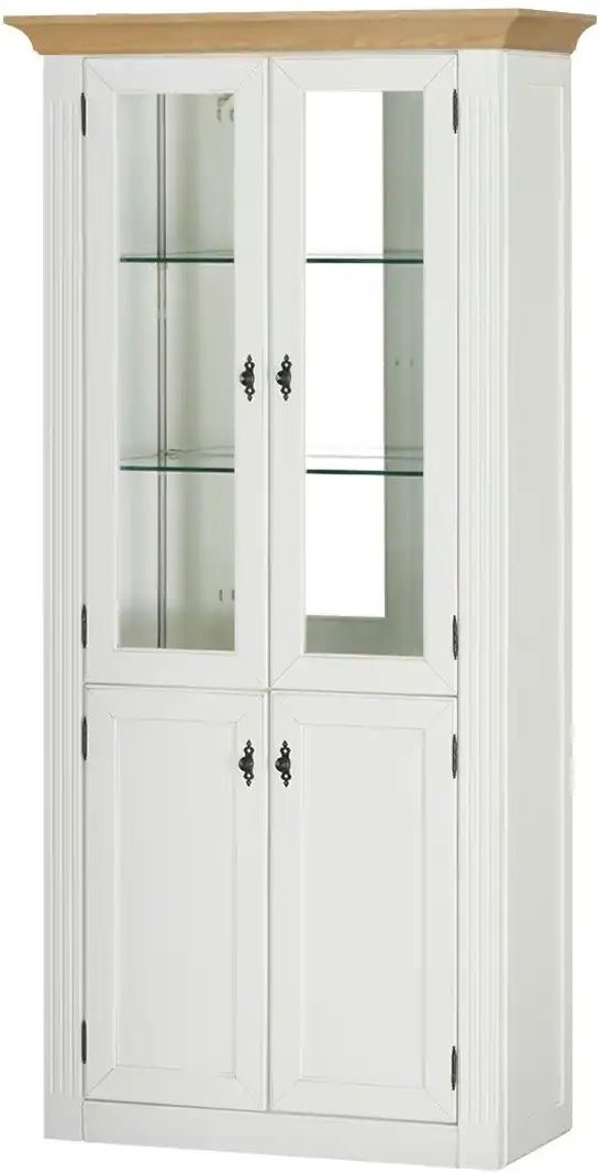 maison bleue Vitrine Petit Chalet ¦ holzfarben ¦ Maße (cm): B: 92 H: 191 T: 44.0 Schränke > Vitrinen - Höffner