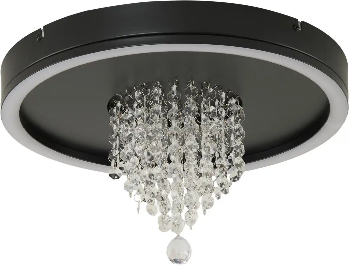 Deckenleuchte ¦ schwarz ¦ Maße (cm): H: 21 Ø: 37 Lampen & Leuchten > Deckenleuchten - Höffner