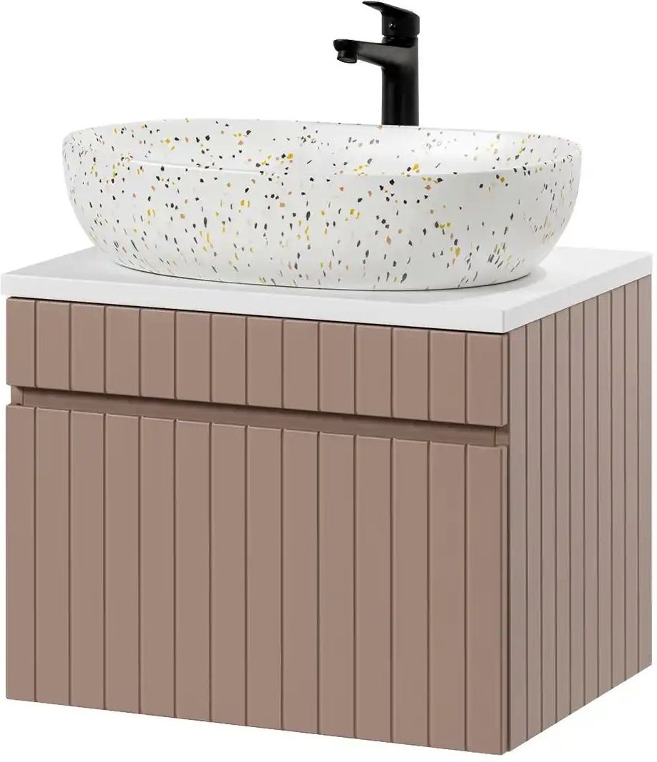 Waschtischkombination Idasee ¦ rosa/pink ¦ Maße (cm): B: 60,6 H: 59,2 T: 46.5 Schränke > Badschränke > Waschbecken-unte...